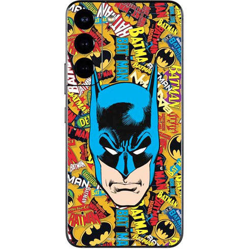 DC Comics Batman Mask Vintage Pattern Galaxy S22 Skin